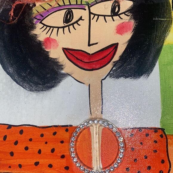 Deb Peters Canvas Painting “Wanted:…..” - Picture 3 of 6